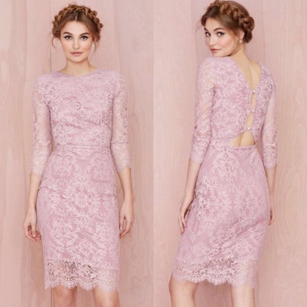 NWT For Love and Lemons Pink Potpourri dress XS
